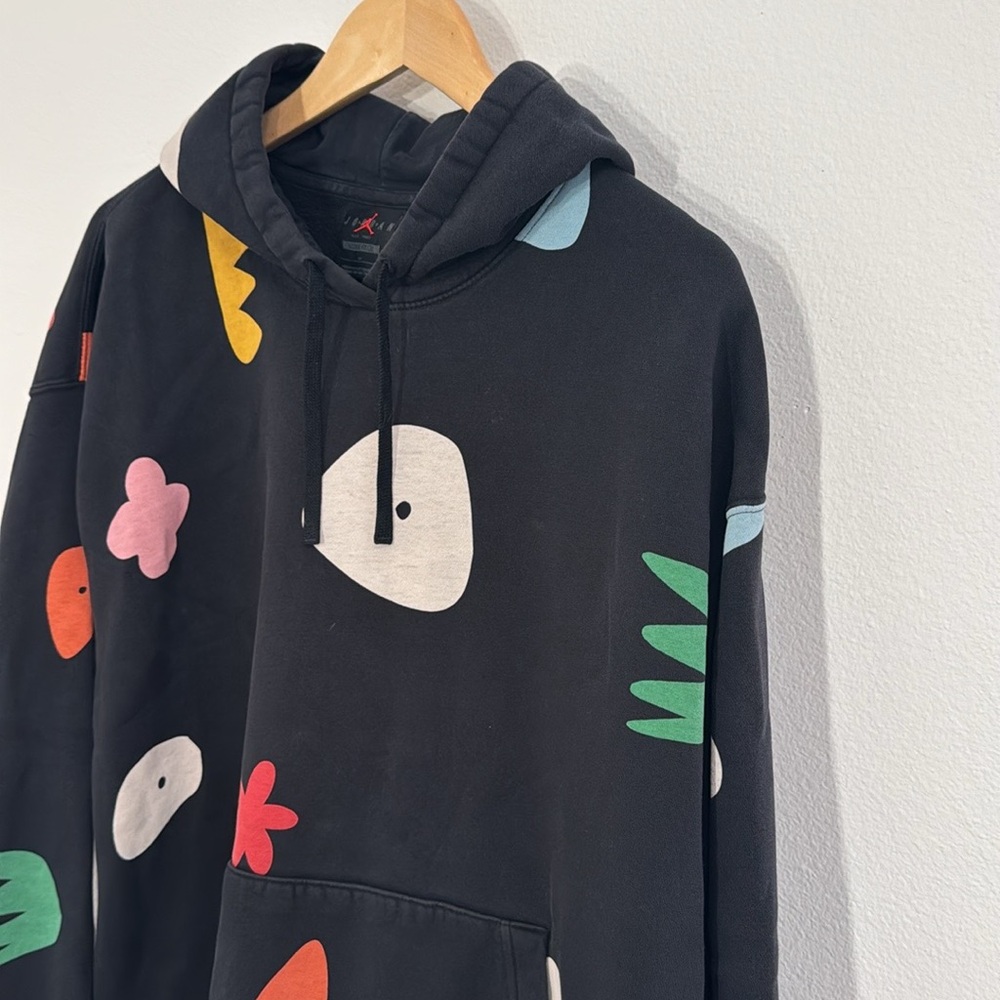 JORDAN Artist Series Black Hoodie Brooklyn Fleece Size 1X Womens - Picture 2 of 6
